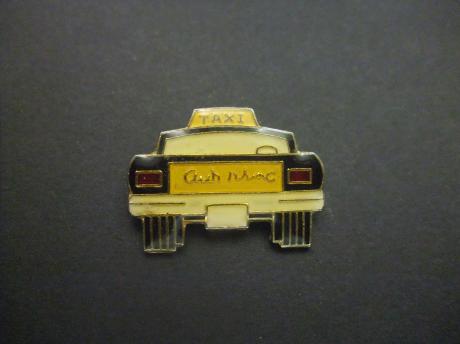 Taxi (achterkant ) zwart-geel
